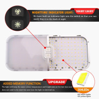 Світлодіодні лампи Intckwan FC-02 12 вольт для автофургонів, 15 Вт (3138)