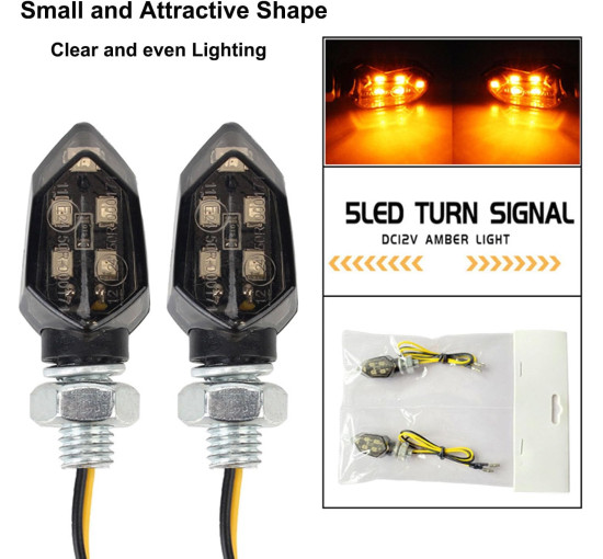 Світлодіодні поворотники YOUNLEN для мотоцикла 12V, 4шт (2185)