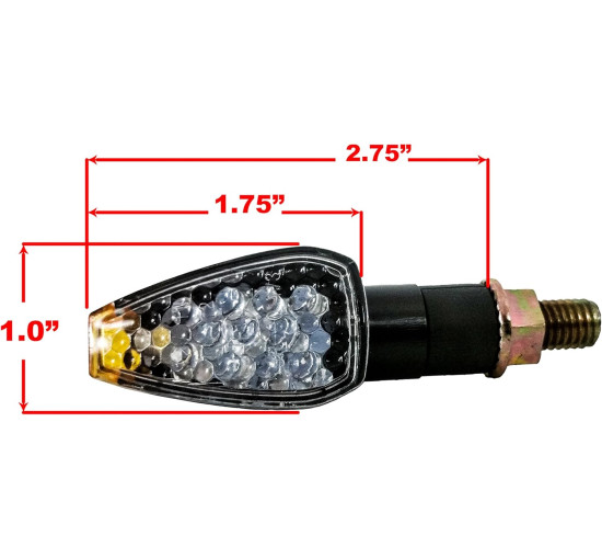 Світлодіодний сигнал повороту OZ-USA для мотоцикла 4 шт (2175)