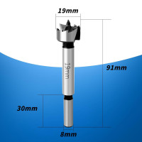 Сверло Форстнера HAIMAYEE 19 мм плоскокрылое сверло со многими зубцами для дерева (4135)
