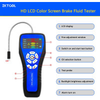 Тестер тормозной жидкости ZKTOOL ZKEU399, DOT3 DOT4 DOT5.1 ENV6 ENV4 (4149)