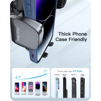 Тримач для мобільного телефону APPS2Car H3S-S1L/AV2S+ для лобового скла, чорний (3029)