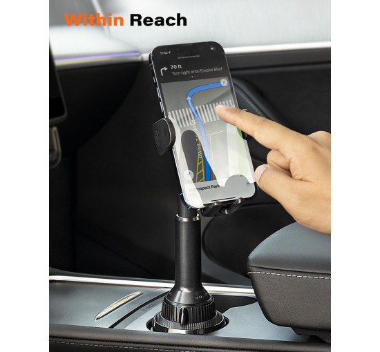 Тримач для мобільного телефону APPS2Car H9-C04, чорний (3025)