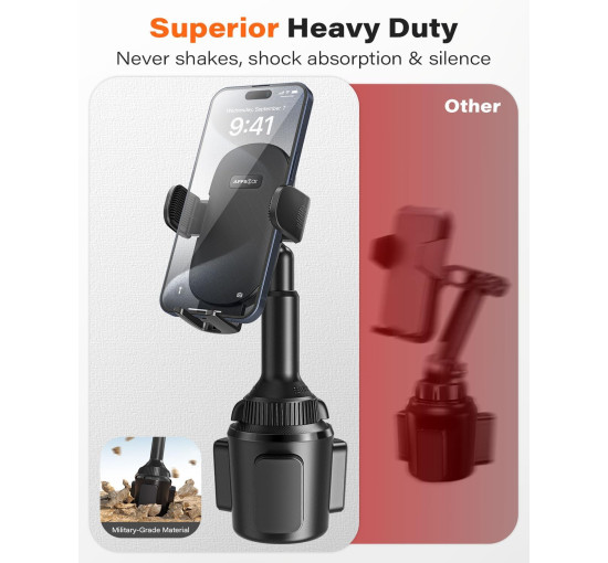 Тримач для мобільного телефону APPS2Car H9-C04, чорний (3025)