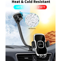 Тримач для телефону APPS2Car на лобове скло, чорний (3030)