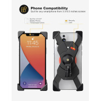 Держатель для телефона Grefay PB03AC для велосипеда, мотоцикла, черный (2140)