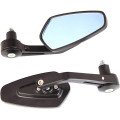 Універсальні алюмінієві дзеркала заднього виду TKHKRURKDA для мотоцикла, чорні (2190)