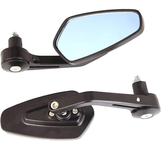 Універсальні алюмінієві дзеркала заднього виду TKHKRURKDA для мотоцикла, чорні (2190)