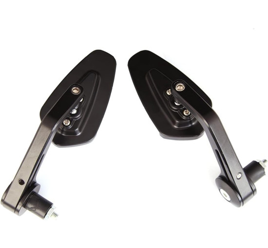 Універсальні алюмінієві дзеркала заднього виду TKHKRURKDA для мотоцикла, чорні (2190)