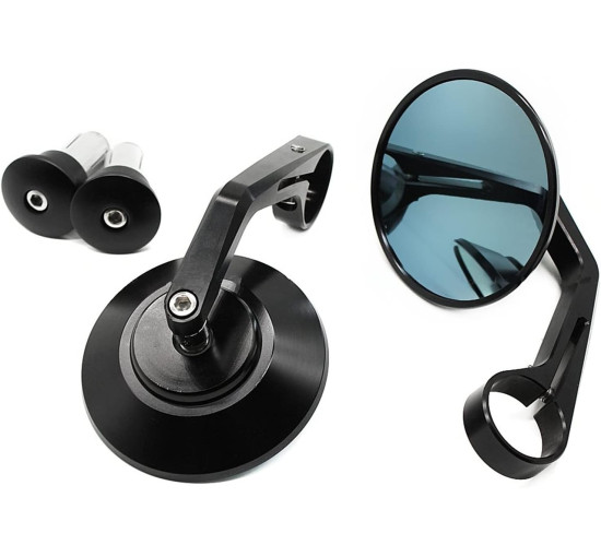 Універсальне бічне дзеркало заднього виду LAGNY 22 мм/28 мм на кермо мотоцикла (4032)