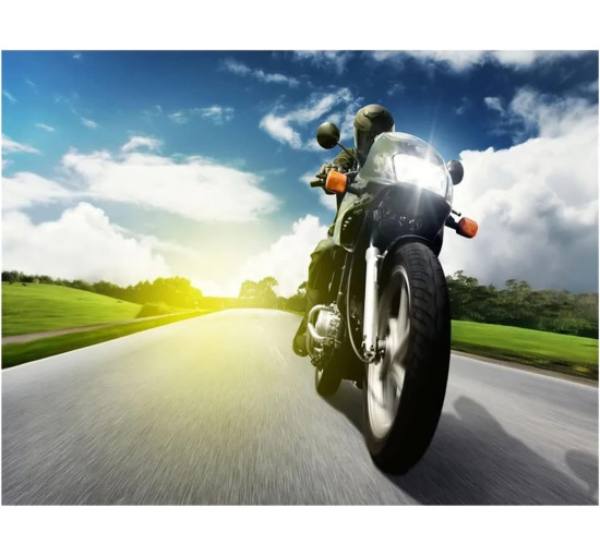 Універсальне бічне дзеркало заднього виду LAGNY 22 мм/28 мм на кермо мотоцикла (4032)