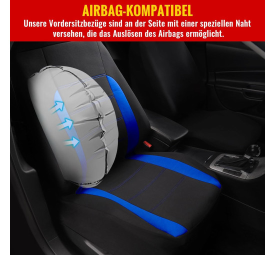 Універсальний чохол AUTOYOUTH Y40771-BLUE для автокрісла, синій (4115)