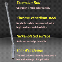 Універсальний магнітний ключ ZKTOOL ‎ZKEU042 для свічок запалювання, 16мм (4150)
