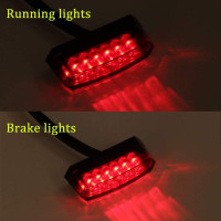 Універсальний мотоциклетний задній ліхтар DREAMIZER ‎FBA-EUYDEUJME071, 12 V 6 LED, чорний (4053)