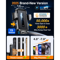 VANMASS Оновлений автомобільний тримач CTVK61 для телефону, чорний (5078)