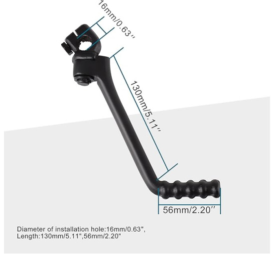 Важель стартера мотоцикла GOOFIT A09-KS-Чорний (4013)