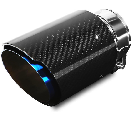 Вихлопна труба Krtopo AT353 з нержавіючої сталі, блакитний смажений (4134)