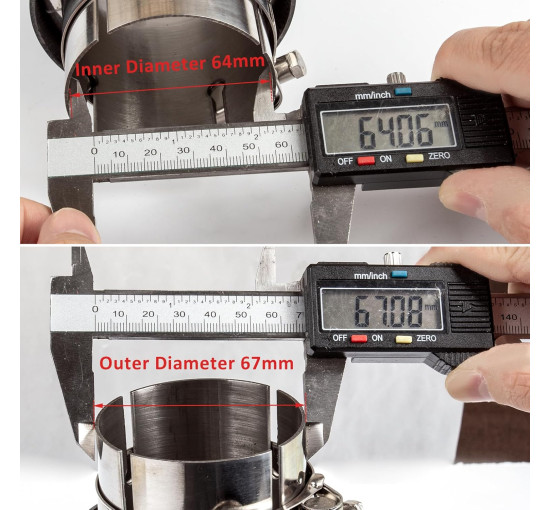 Вихлопна труба Krtopo AT353 з нержавіючої сталі, блакитний смажений (4134)