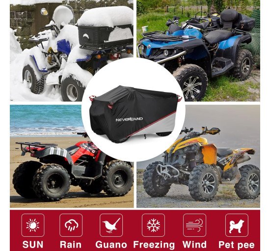 Водонепроникний чохол для квадроцикла NEVERLAND, чорний (3074)