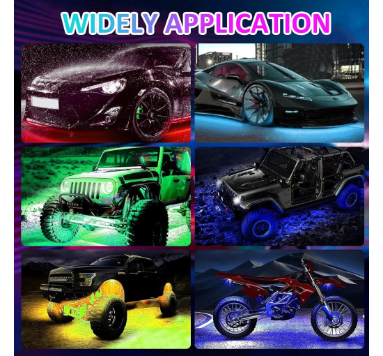 YUGUANG Комплект із 4 предметів для підсвічування автомобіля YG-підсвічування (5068)