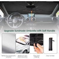 Захист від ультрафіолету Oziral для автомобіля, карбон (4107)