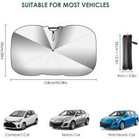 Захист від ультрафіолету Oziral для автомобіля, карбон (4107)