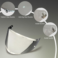 Замінний козирок для шолома BSTOP K6, срібний (4019)