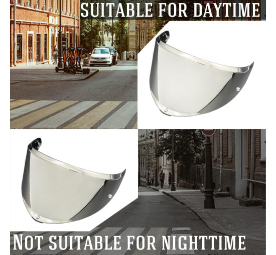 Замінний козирок для шолома BSTOP K6, срібний (4019)