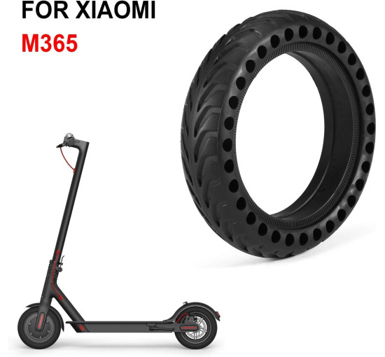 Запасна шина Generic для електричних самокатів із суцільними шинами 8,5 дюймів, M365, чорна (3061)