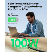 Зарядний кабель INIU DI-D5CC, USB C, чорний (3073)