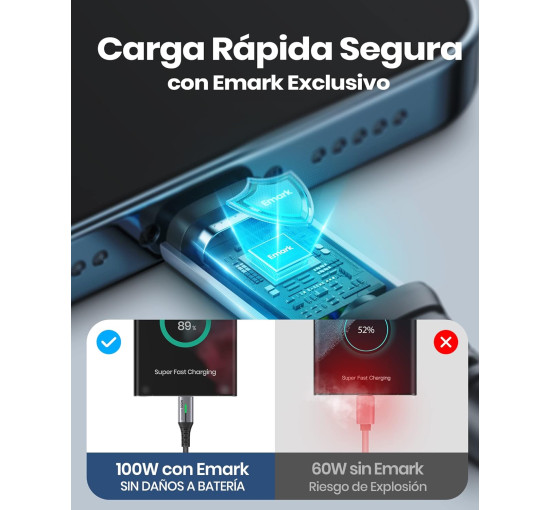 Зарядний кабель INIU DI-D5CC, USB C, чорний (3073)