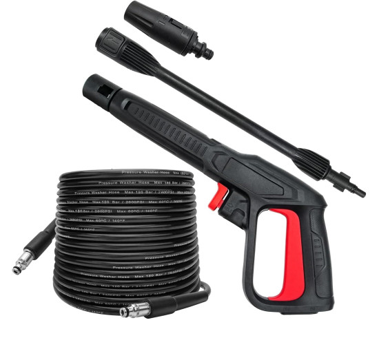 Змінний розпилювач Bear Force sb100 для мийки високого тиску з струменевим шлангом та шлангом 10 м, сумісний з Bosch, AR Blue Clean, Black & Decker (2023)