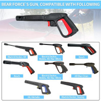 Сменный распылитель Bear Force sb100 для мойки высокого давления с струйным шлангом и шлангом 10 м, совместимый с Bosch, AR Blue Clean, Black & Decker (2023)