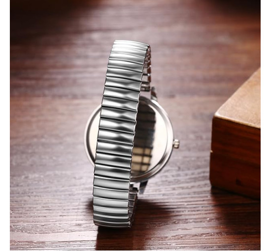 Avaner Жіночі годинники A118-12 з еластичним ремінцем, срібний (5116)