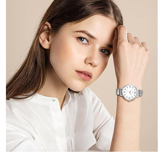 Avaner Жіночі годинники A118-12 з еластичним ремінцем, срібний (5116)