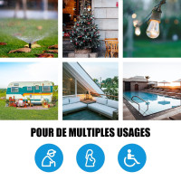 Беспроводная розетка SURNICE для наружного использования, IP44, радиус действия 40 м, 2300 Вт, зеленая (2113)