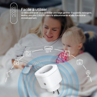 Беспроводная розетка с дистанционным управлением 3000 Вт, умная программируемая розетка SURNICE для праздничного декора, радиус действия 40 м (2104)