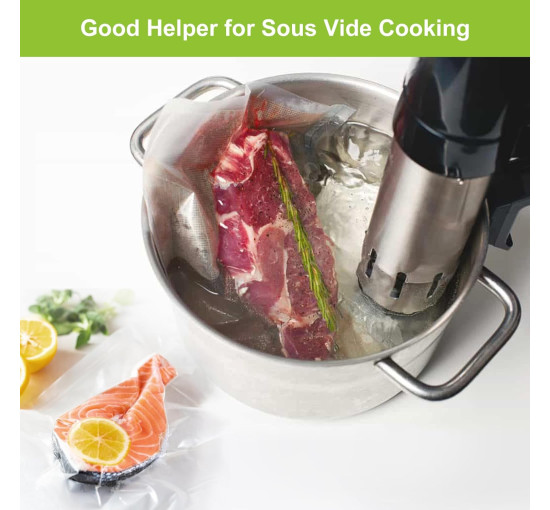 Bonsenkitchen Вакуумные пакеты VB3216, 2 рулона, 30 x 600 см, белый (5005)