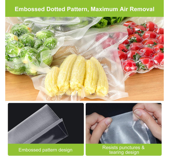 Bonsenkitchen Вакуумные пакеты VB3216, 2 рулона, 30 x 600 см, белый (5005)