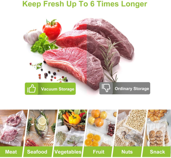 Bonsenkitchen Вакуумные пакеты VB3216, 2 рулона, 30 x 600 см, белый (5005)