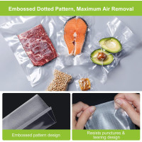 Bonsenkitchen Вакуумные рулоны VB3217, 20/25/28 x 300 см, 3 рулона, прозрачные (5008)