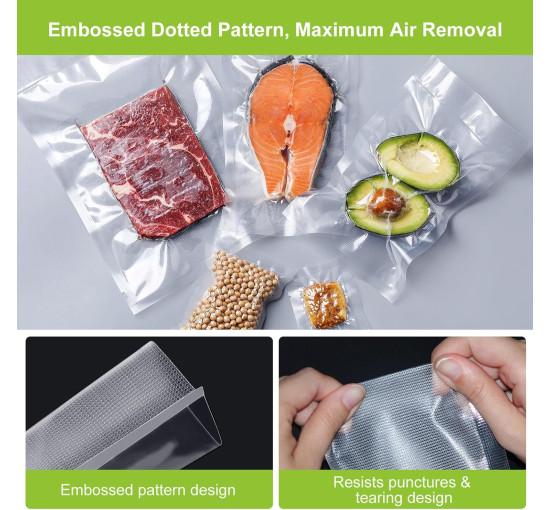 Bonsenkitchen Вакуумные рулоны VB3217, 20/25/28 x 300 см, 3 рулона, прозрачные (5008)