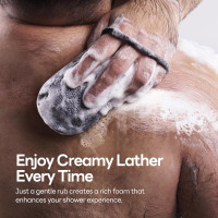 CAVEEM Мешочек для мыла CSB001, с губкой для душа (2 шт.), серый (5100)