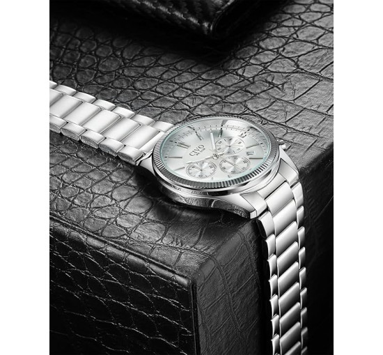 Чоловічі годинники CIVO 8351C з нержавіючої сталі, білий (4081)