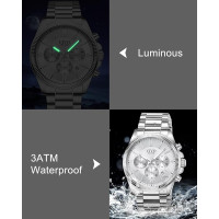 Мужские часы CIVO 8351C из нержавеющей стали, белые (4081)