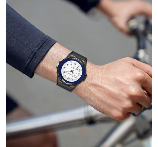 Чоловічий аналоговий кварцовий годинник TENOCK SEND-6018, темно-синій (4185)