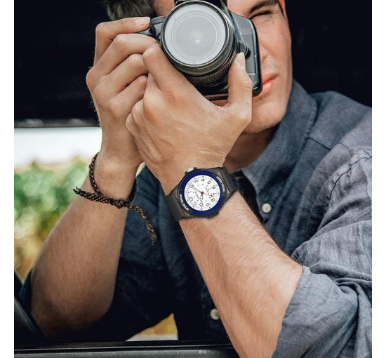 Чоловічий аналоговий кварцовий годинник TENOCK SEND-6018, темно-синій (4185)