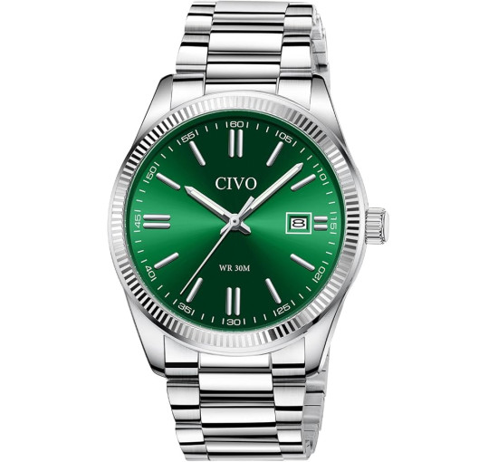 Чоловічий годинник CIVO 8348 з нержавіючої сталі, аналоговий, водонепроникний, кварцовий (3126)