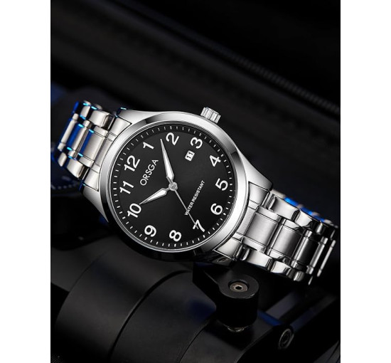 Чоловічий сталевий срібний годинник CIVO 2121 (3125)