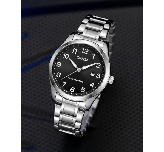 Чоловічий сталевий срібний годинник CIVO 2121 (3125)